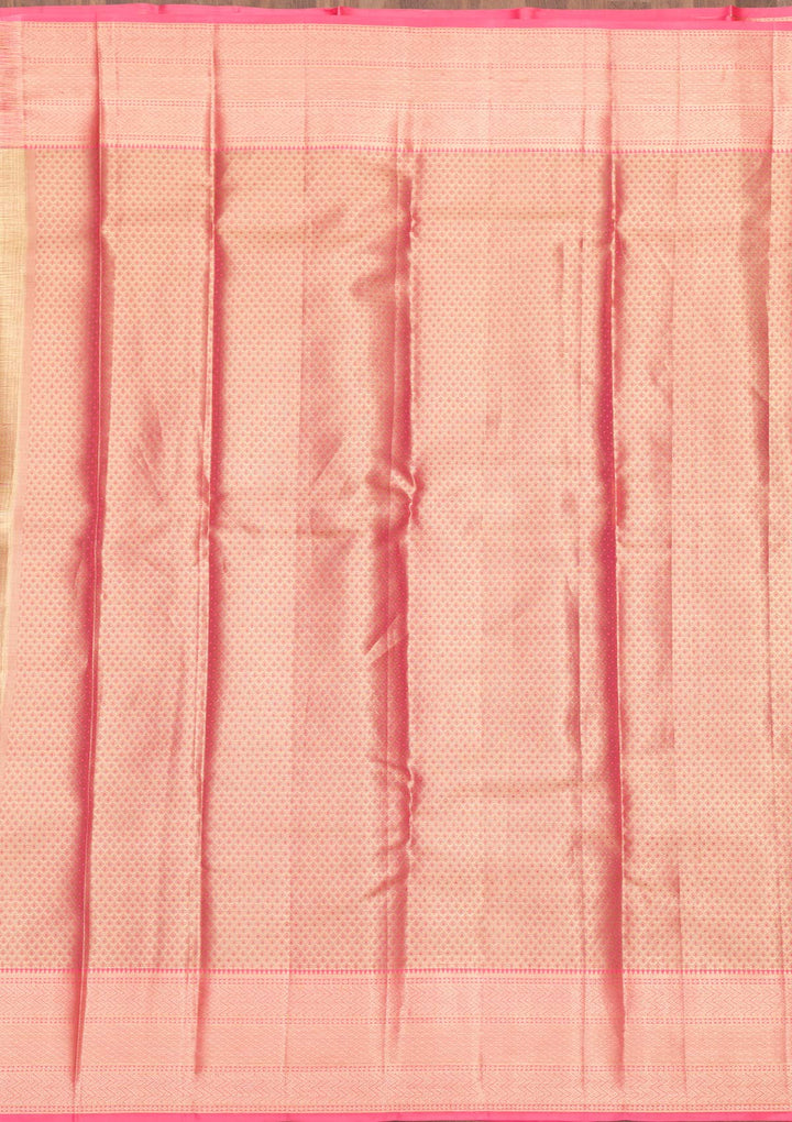 Beige Zariwork Pure Silk Saree-Koskii
