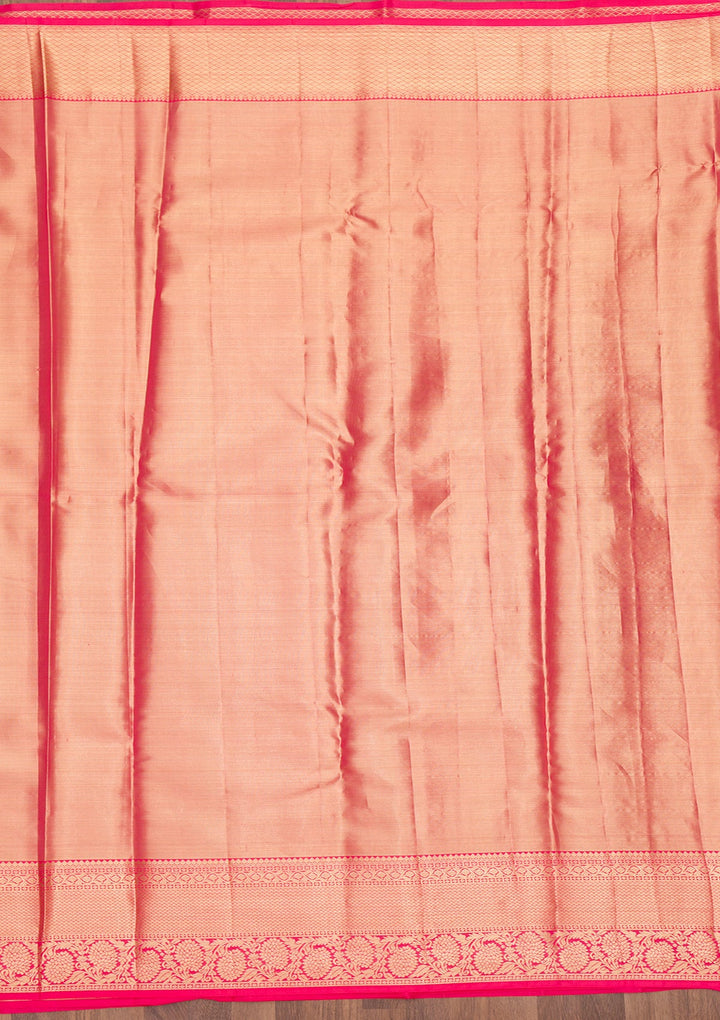 Beige Zariwork Pure Silk Saree-Koskii