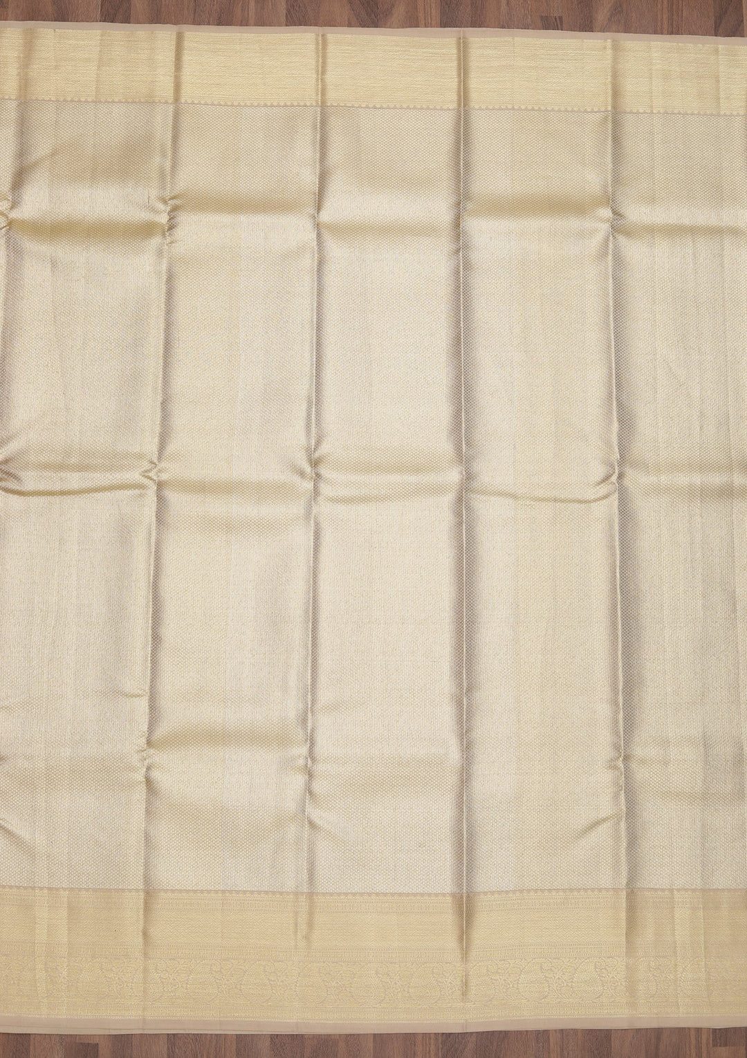 Beige Zariwork Pure Silk Saree-Koskii