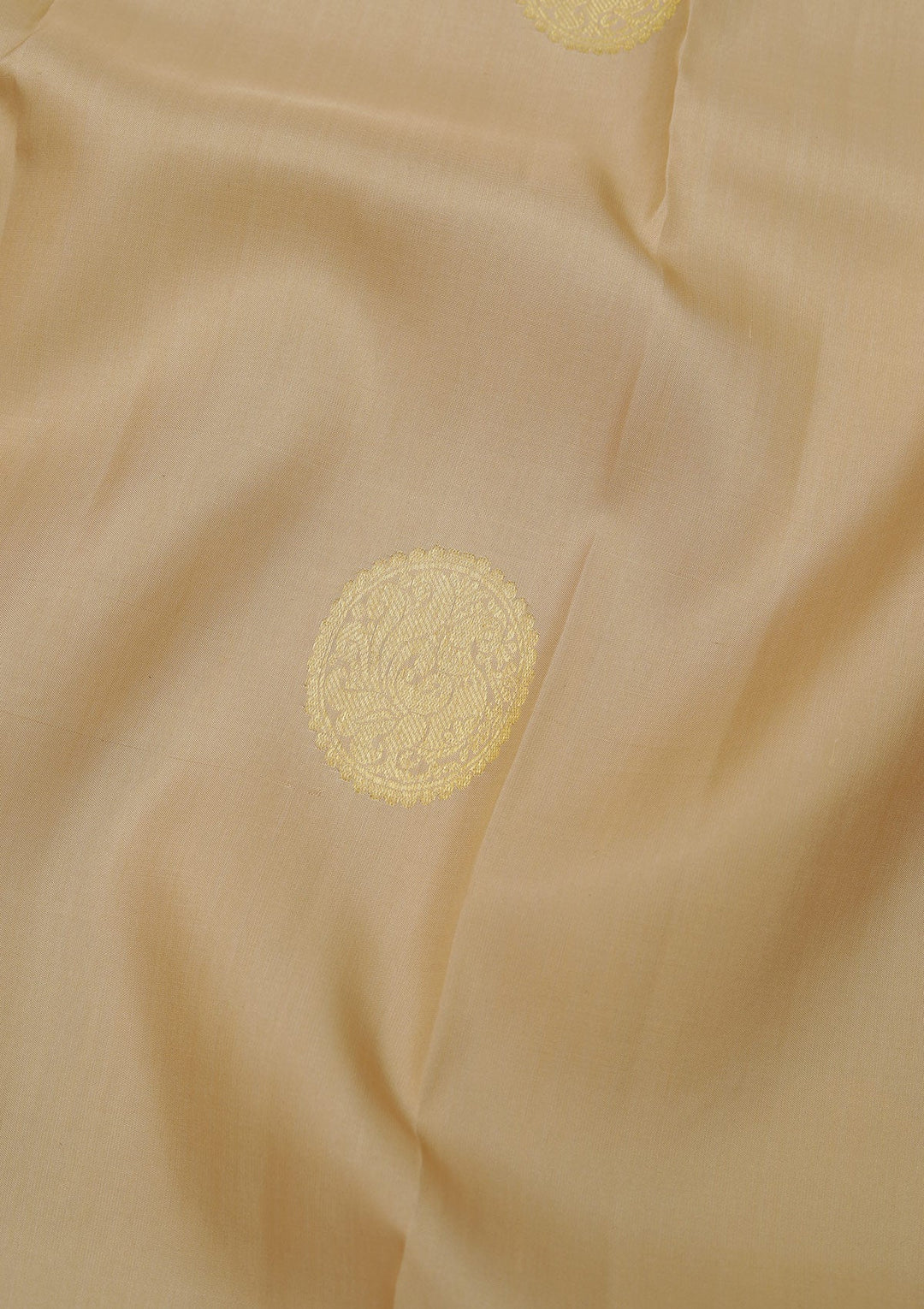 Beige Zariwork Pure Silk Saree-Koskii