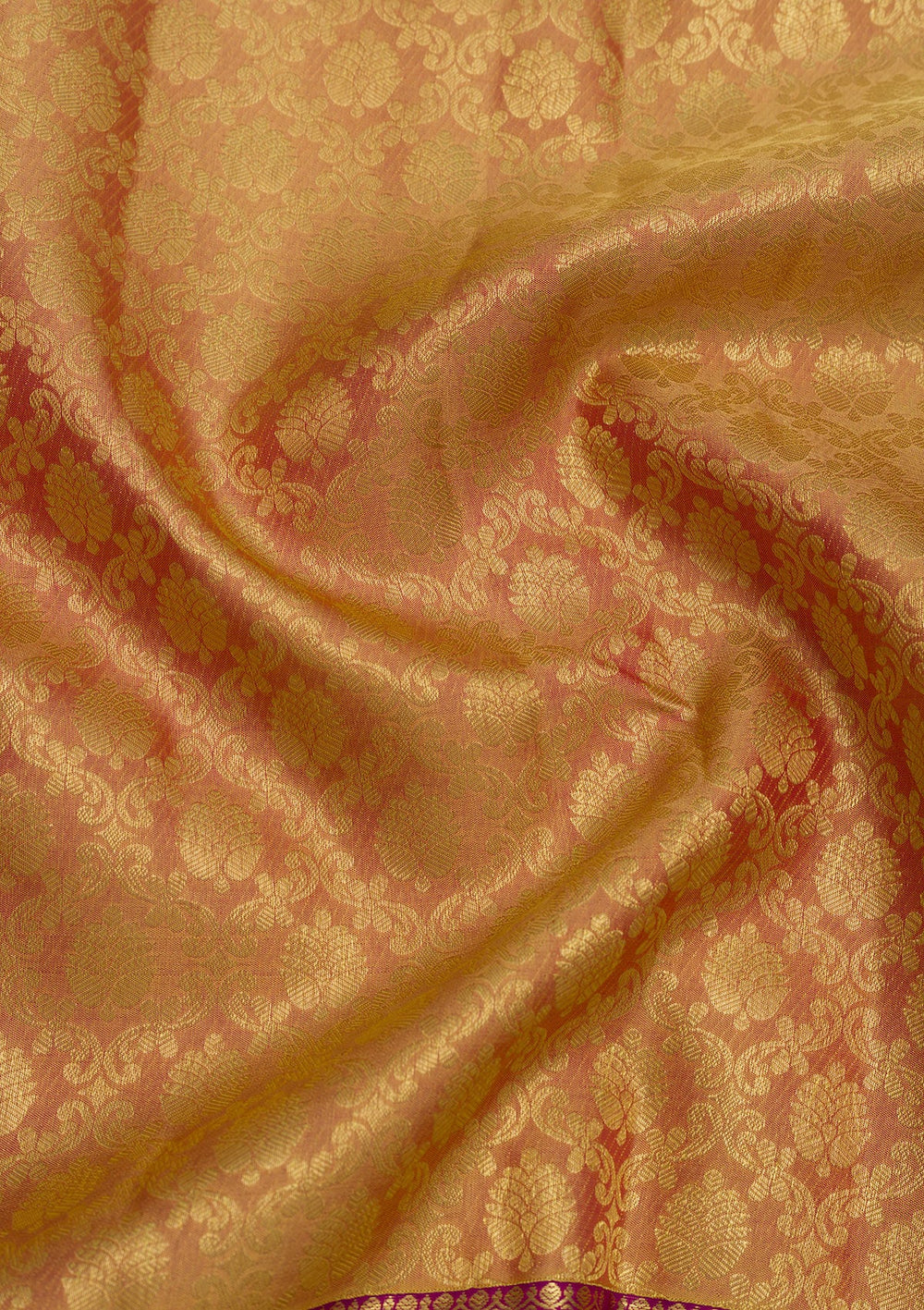 Beige Zariwork Pure Silk Saree-Koskii