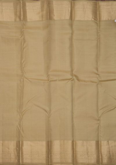 Beige Zariwork Pure Silk Saree