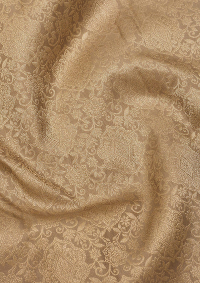 Beige Zariwork Pure Silk Saree