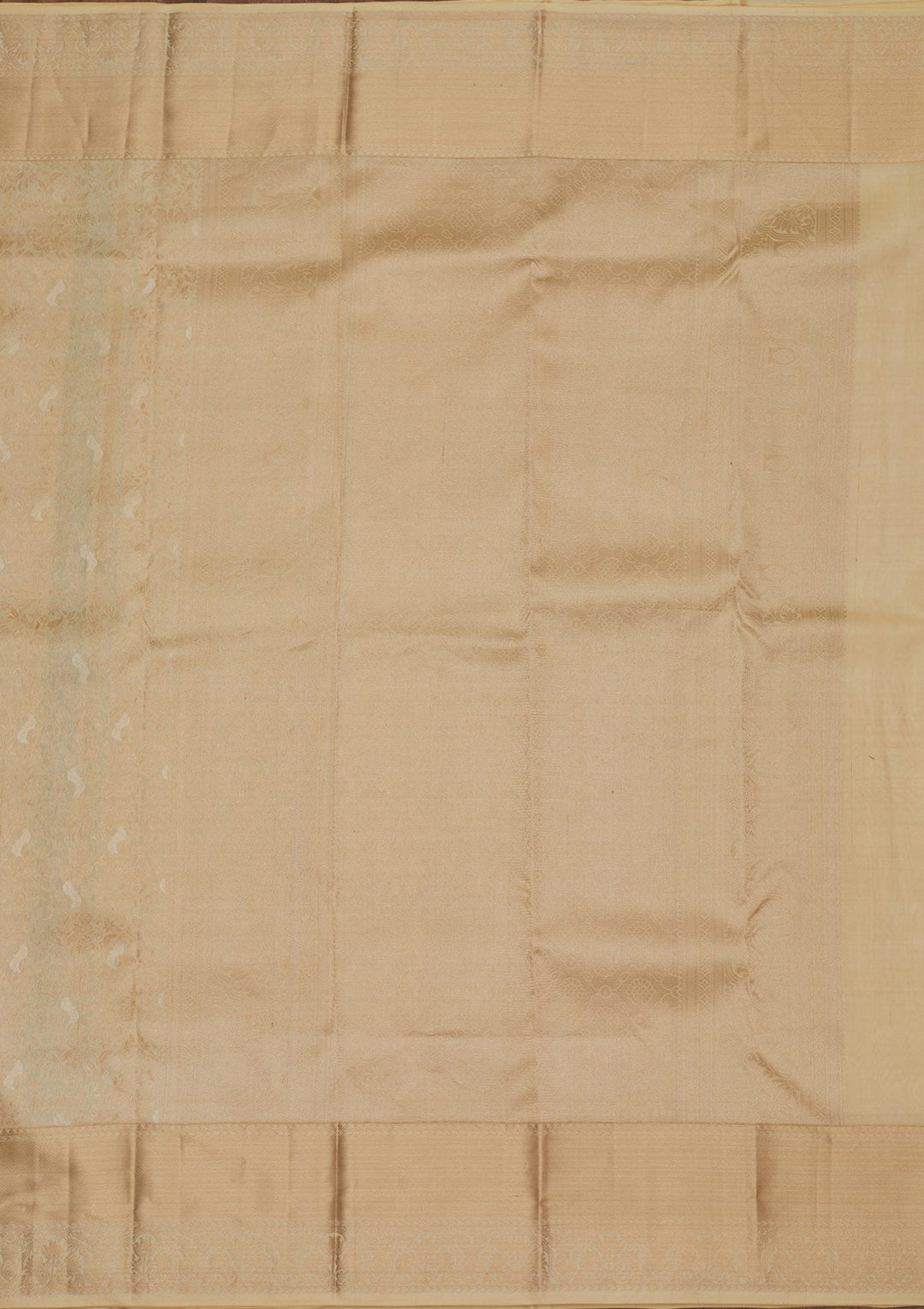 Beige Zariwork Pure Silk Saree-Koskii