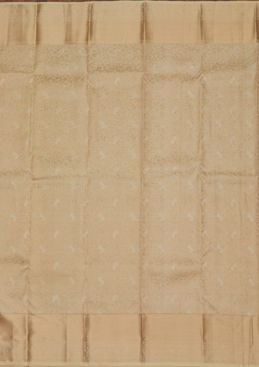 Beige Zariwork Pure Silk Saree-Koskii