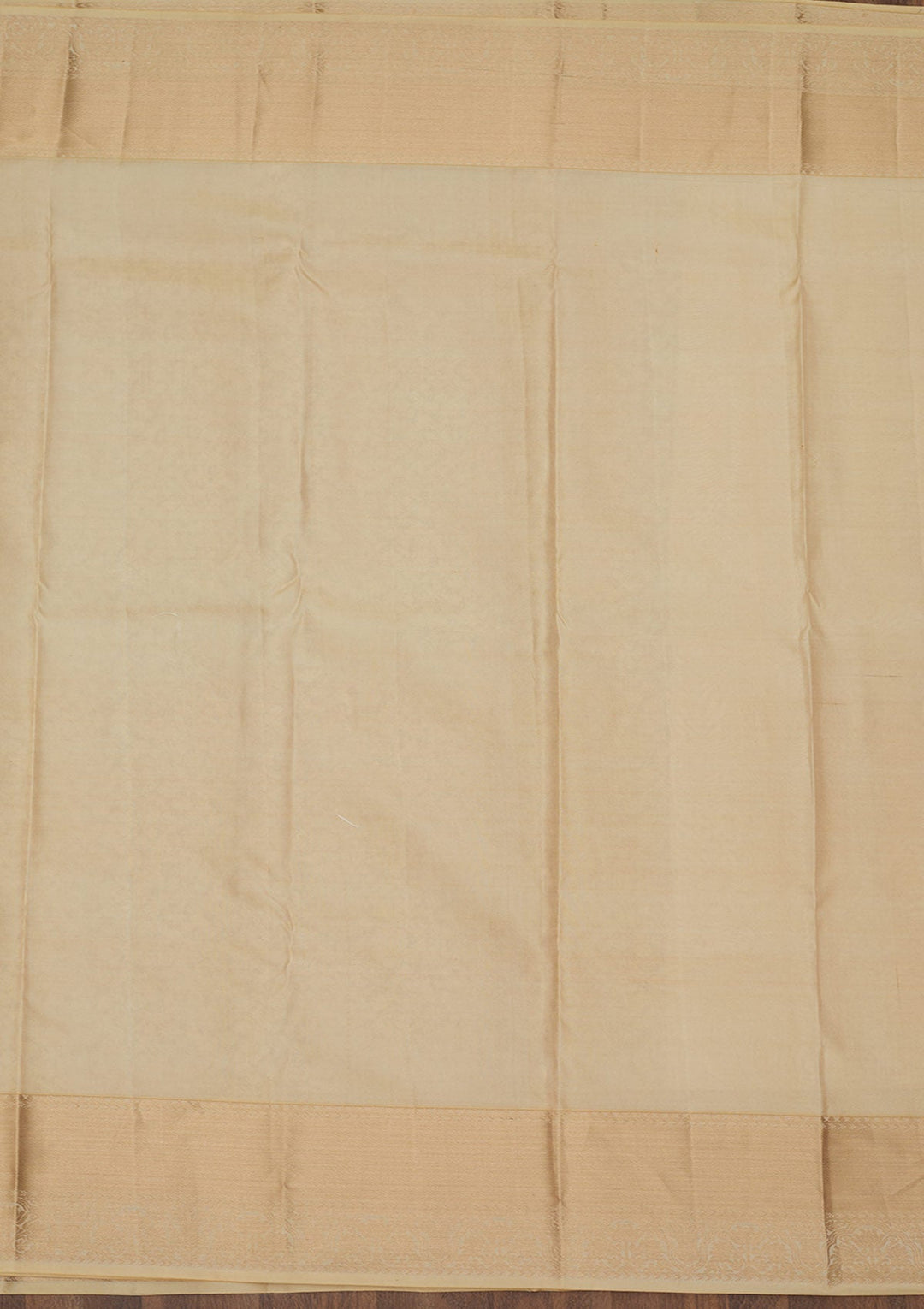 Beige Zariwork Pure Silk Saree-Koskii