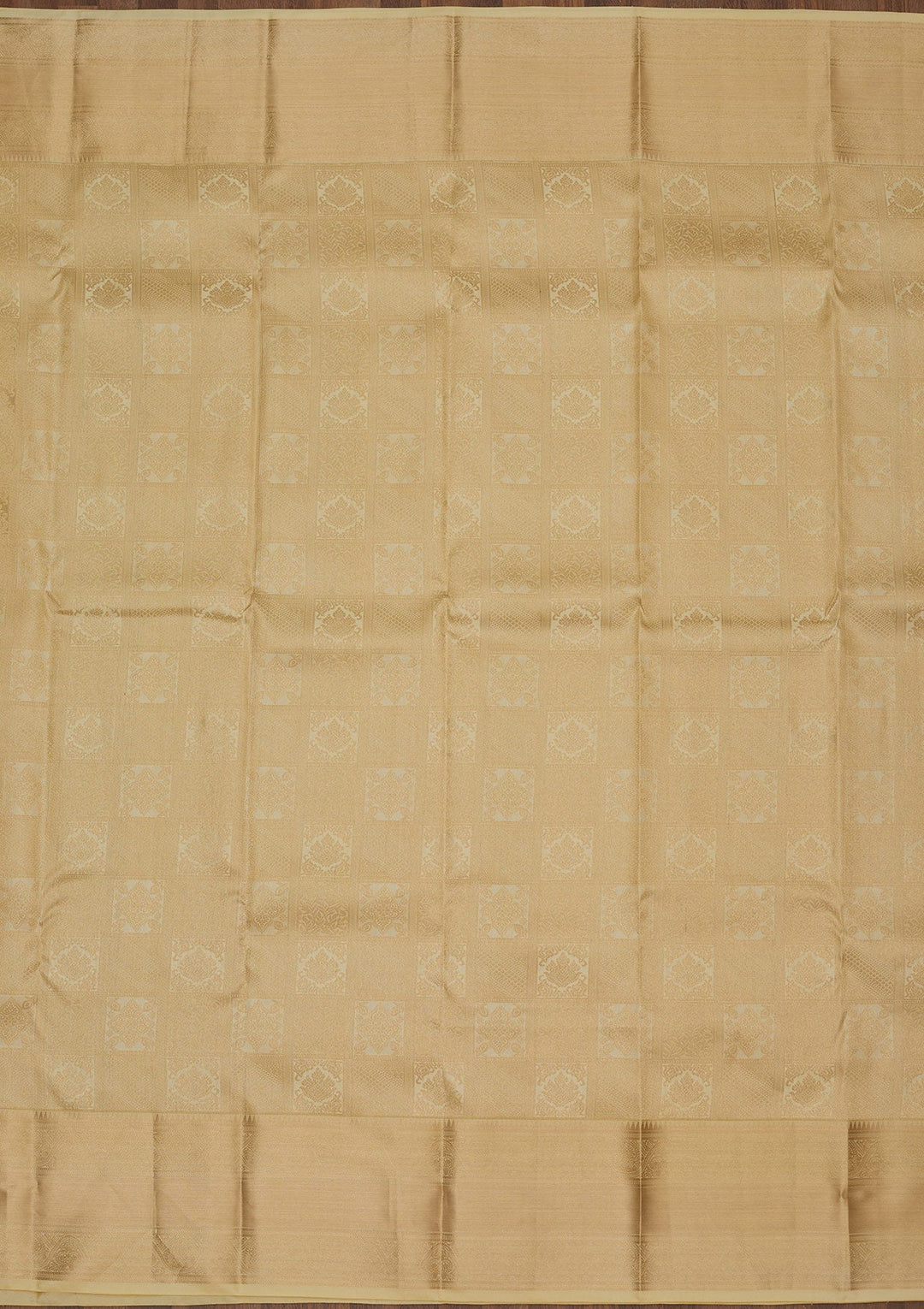 Beige Zariwork Pure Silk Saree-Koskii