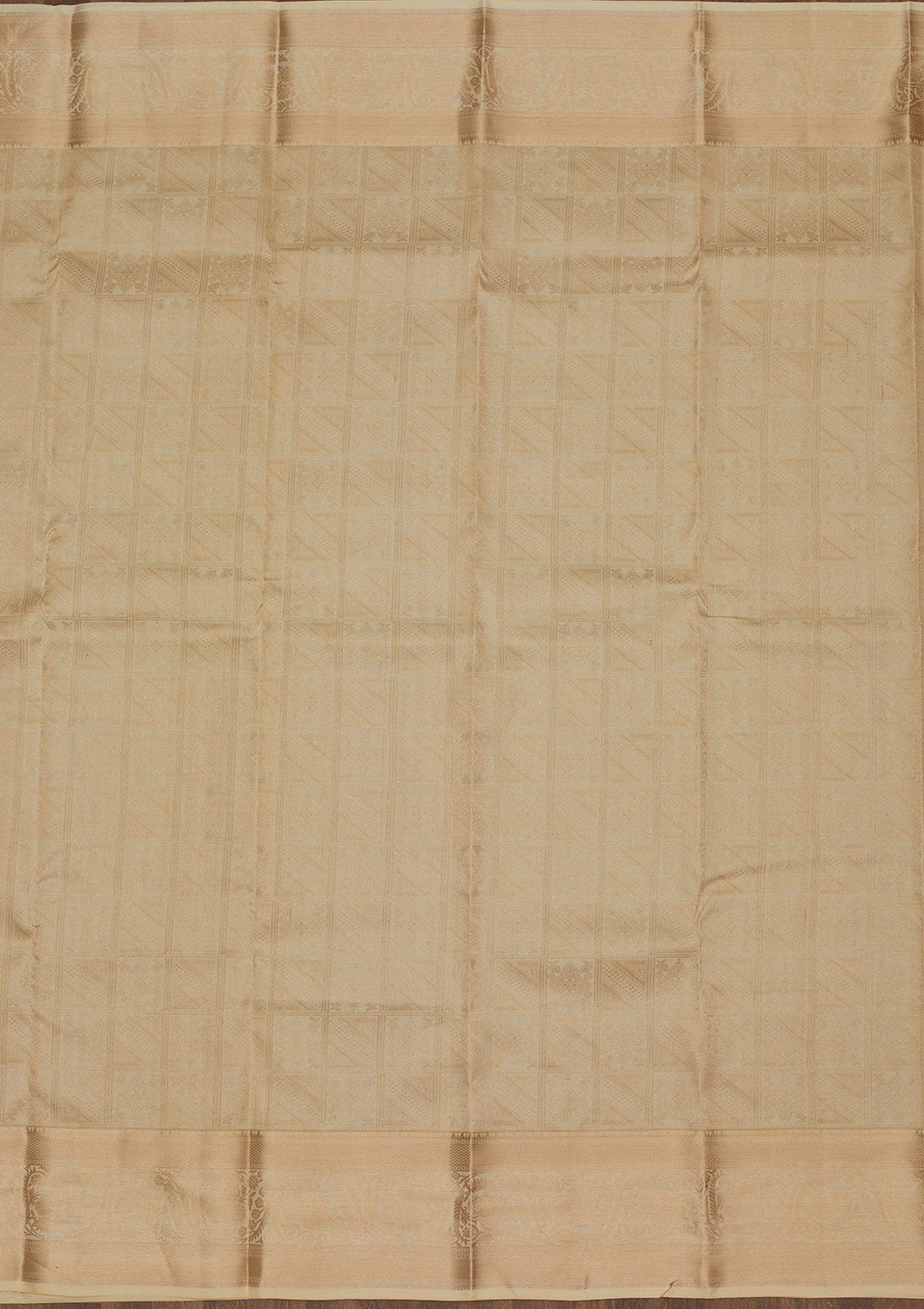 Beige Zariwork Pure Silk Saree-Koskii