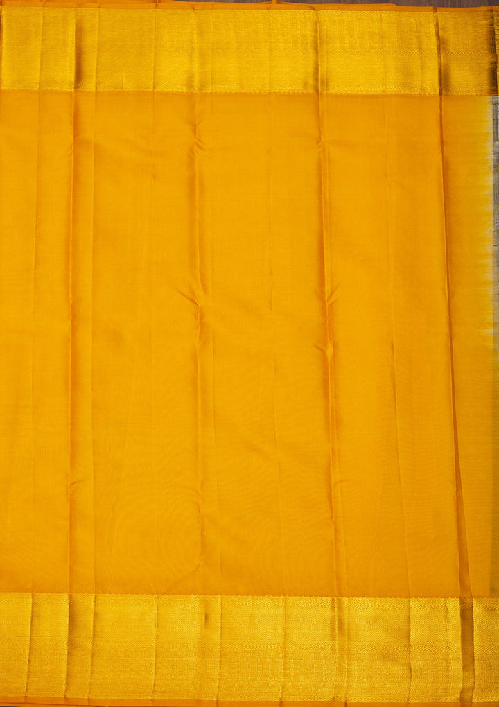 Beige Zariwork Pure Silk Saree-Koskii