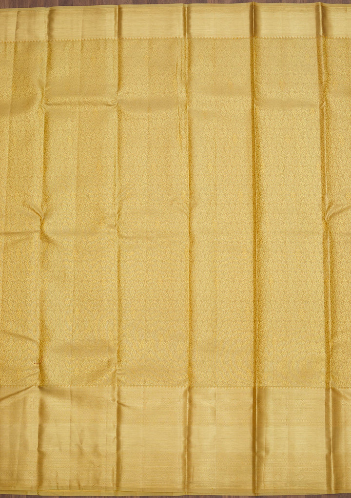 Beige Zariwork Pure Silk Saree-Koskii