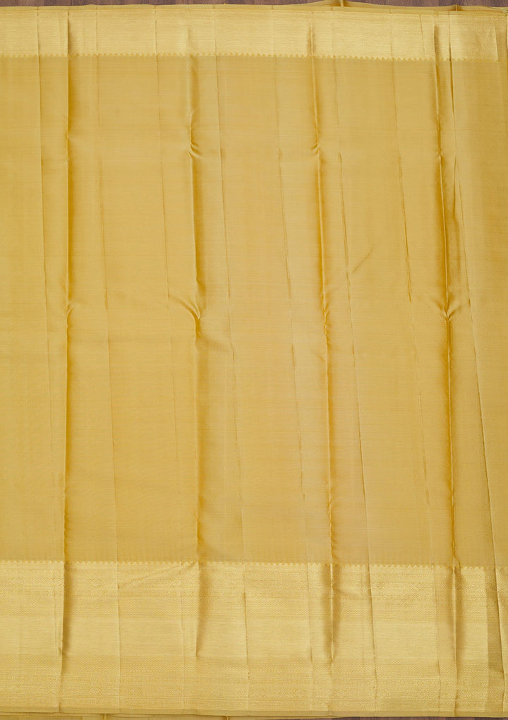 Beige Zariwork Pure Silk Saree-Koskii