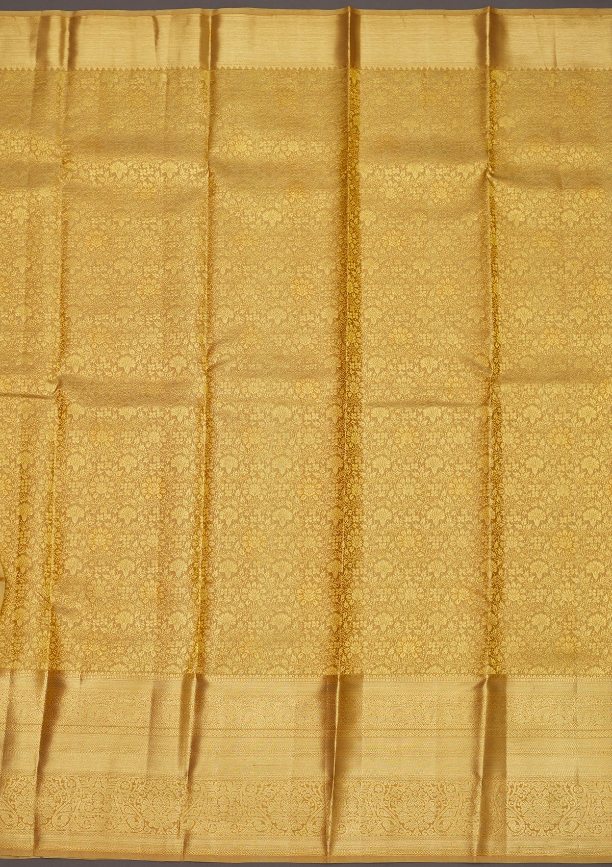 Beige Zariwork Pure Silk Saree-Koskii