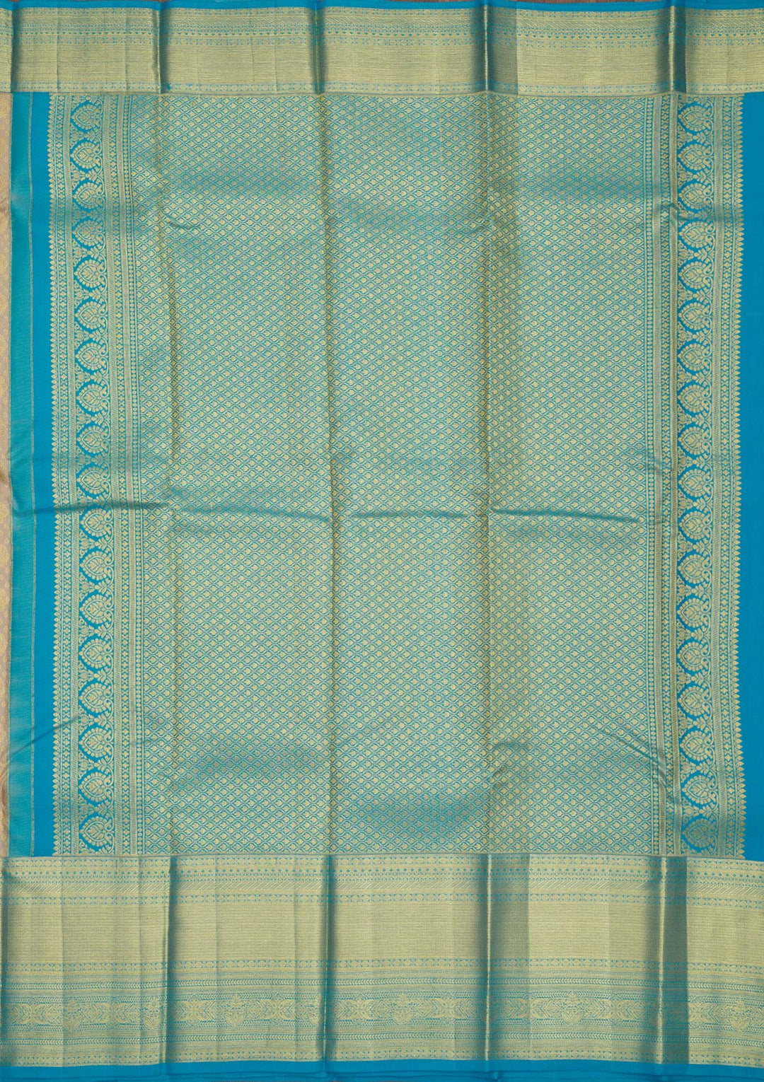 Beige Zariwork Pure Silk Saree-Koskii