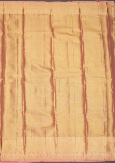 Beige Zariwork Pure Silk Saree-Koskii