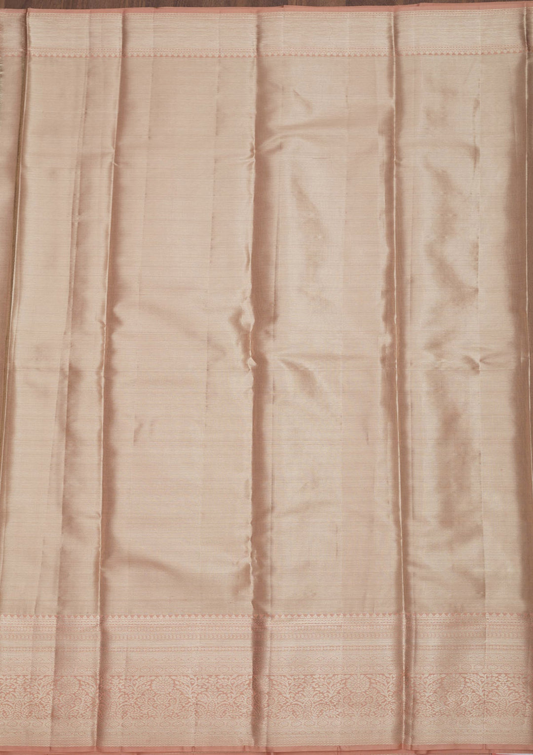 Beige Zariwork Pure Silk Saree-Koskii