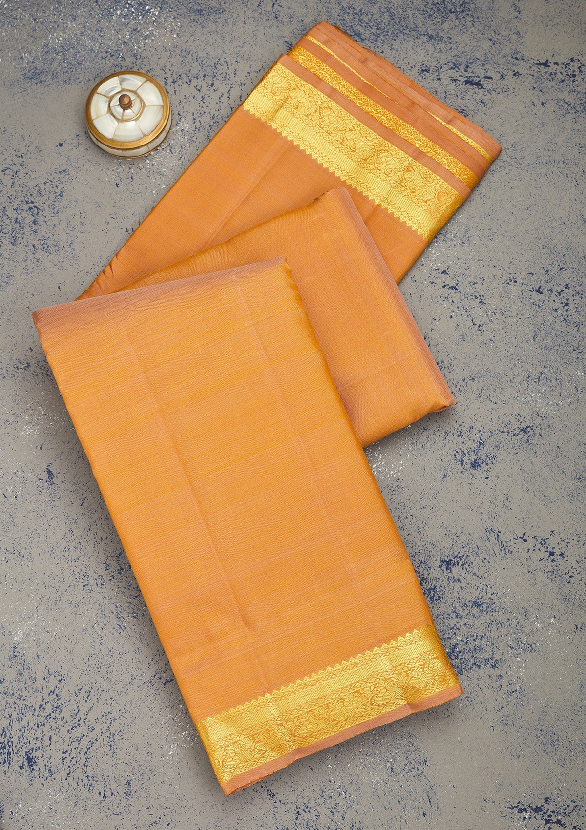 Beige Zariwork Pure Silk Saree-Koskii