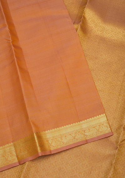 Beige Zariwork Pure Silk Saree-Koskii