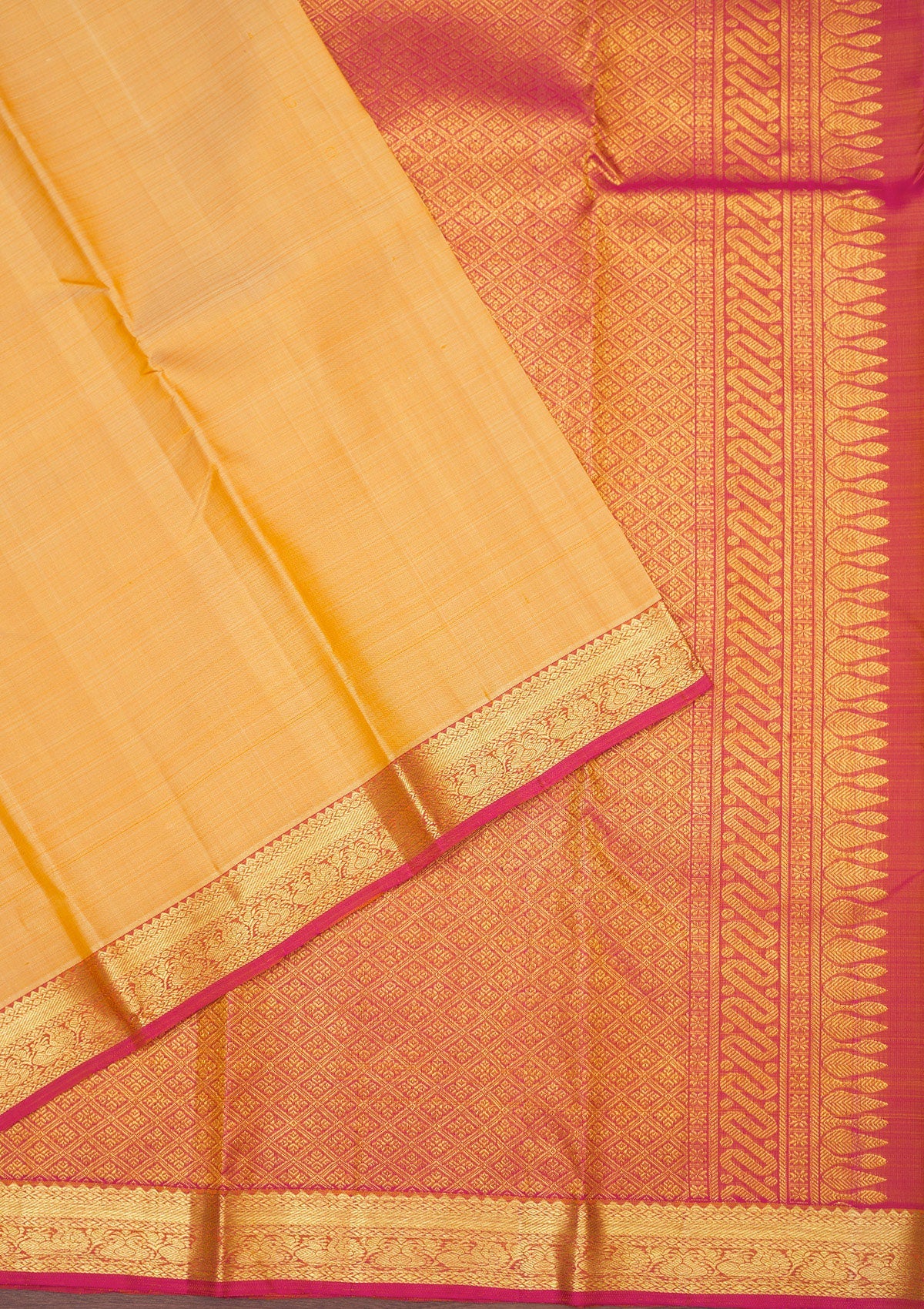 Beige Zariwork Pure Silk Saree-Koskii