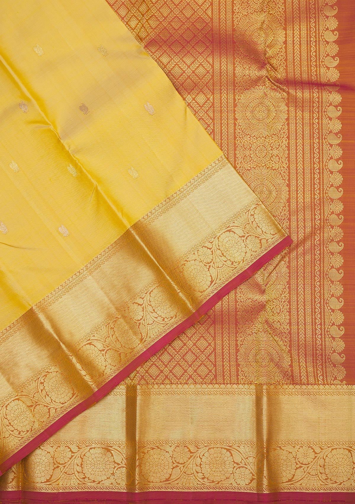 Beige Zariwork Pure Silk Saree-Koskii