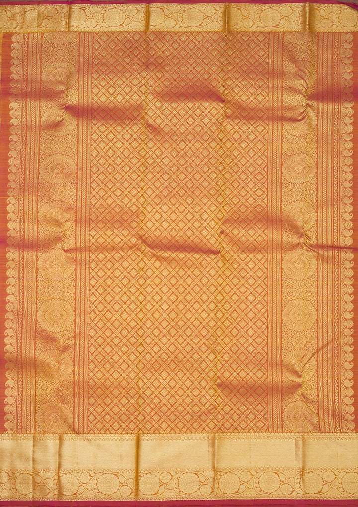 Beige Zariwork Pure Silk Saree-Koskii