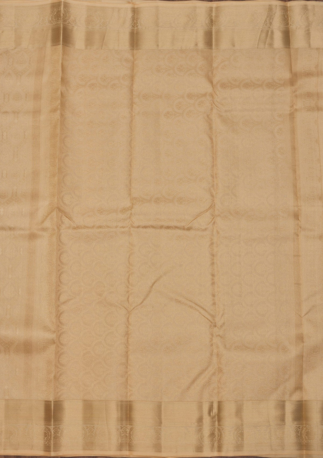 Beige Zariwork Pure Silk Saree
