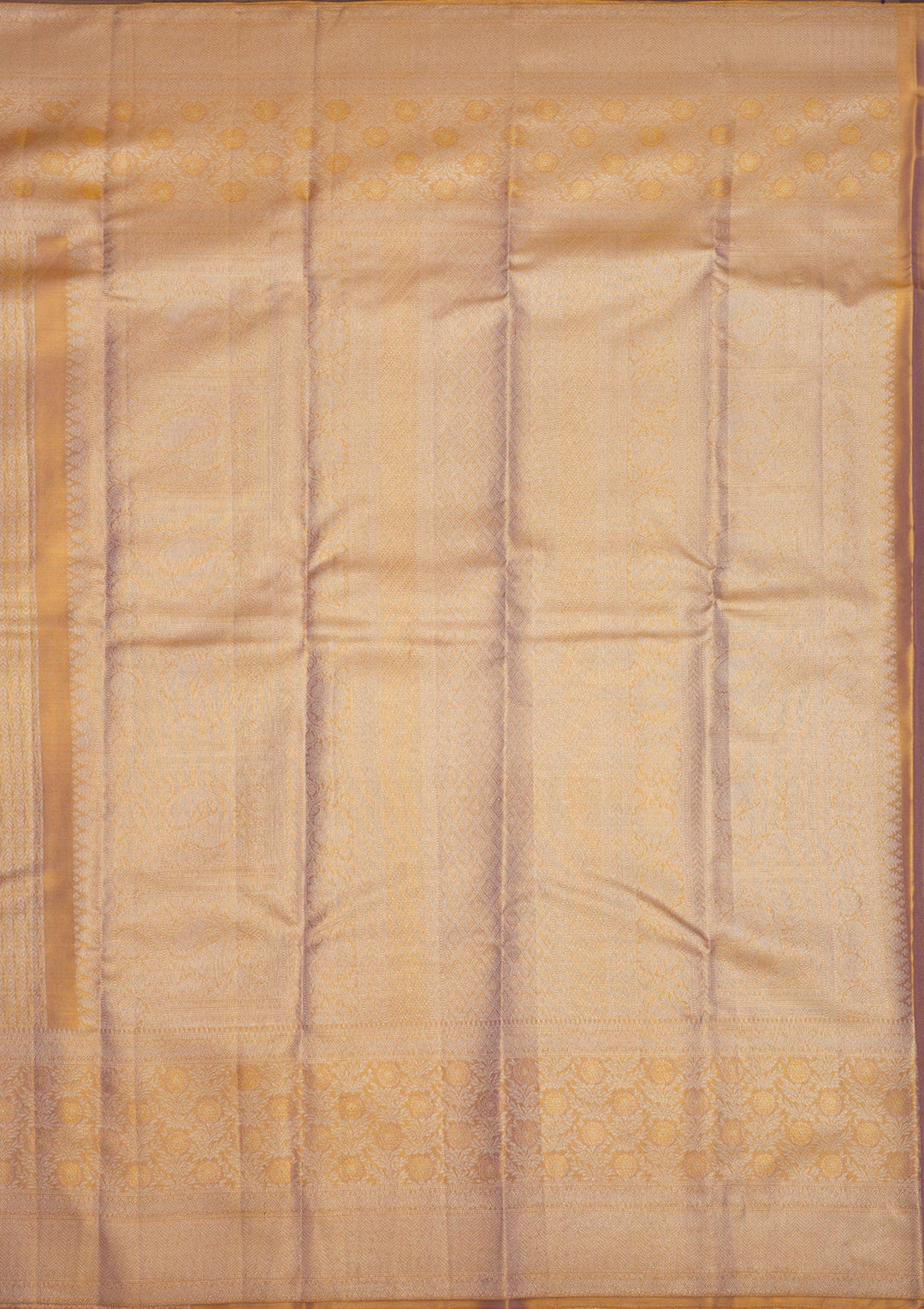 Beige Zariwork Pure Silk Saree