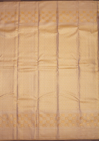 Beige Zariwork Pure Silk Saree