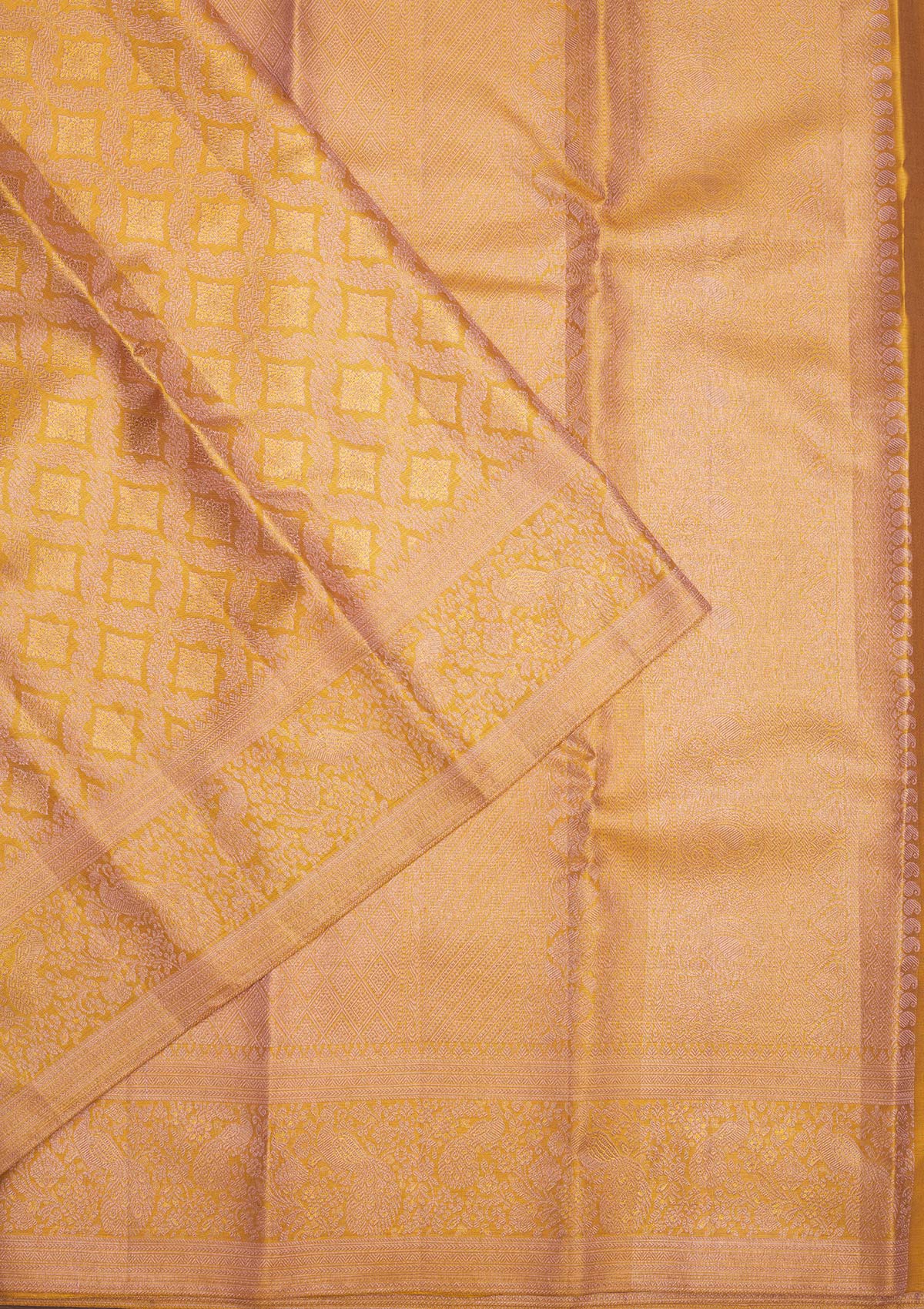 Beige Zariwork Pure Silk Saree