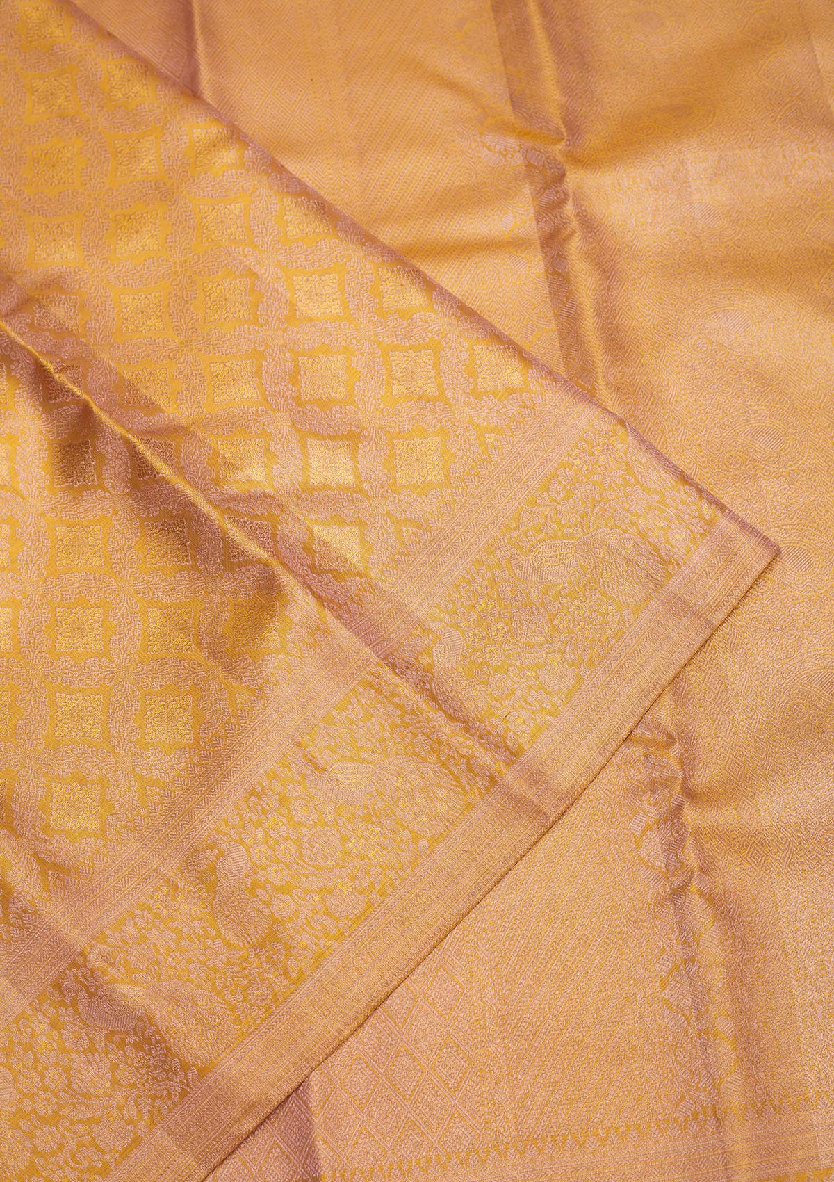 Beige Zariwork Pure Silk Saree