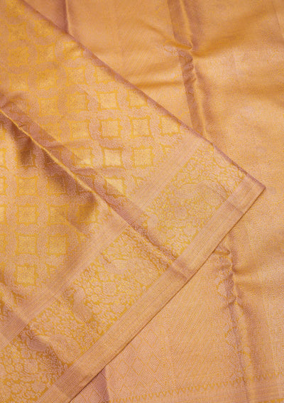 Beige Zariwork Pure Silk Saree