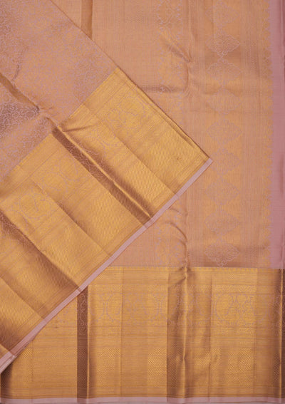 Beige Zariwork Pure Silk Saree