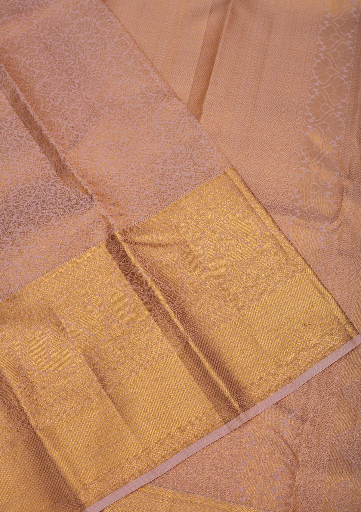Beige Zariwork Pure Silk Saree