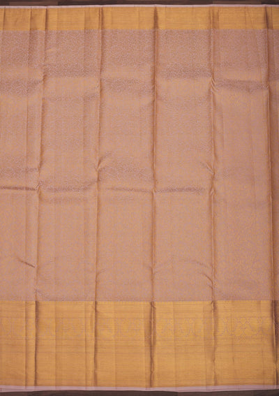 Beige Zariwork Pure Silk Saree