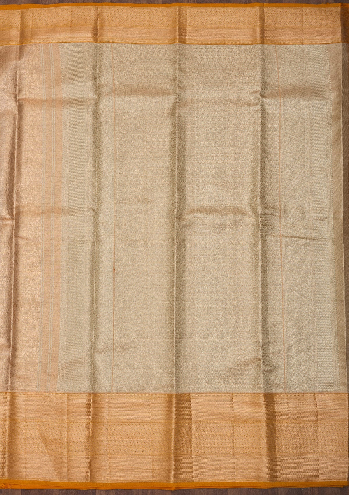 Beige Zariwork Pure Silk Saree