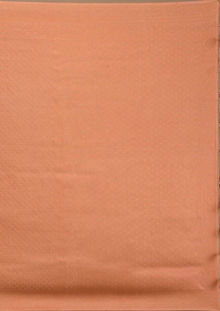 Beige Zariwork Soft Silk Saree-Koskii