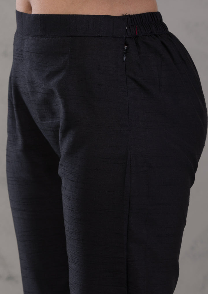 Black Cutdana Georgette Readymade Salwar Kameez