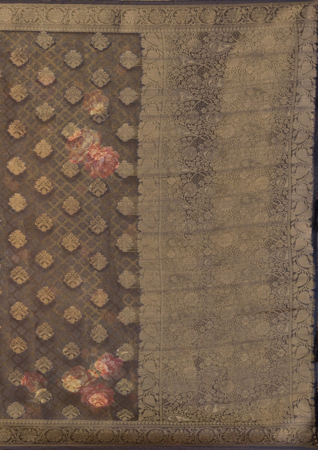 Baby Pink Stonework Tissue Designer Saree-Koskii