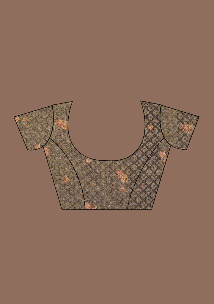 Baby Pink Stonework Tissue Designer Saree-Koskii