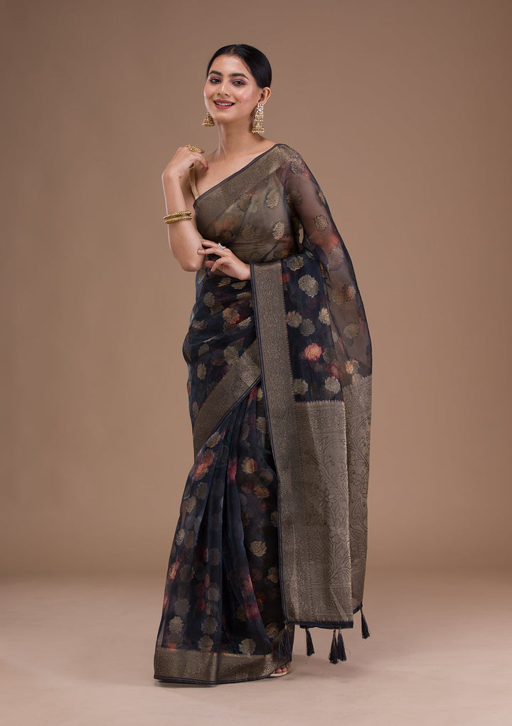 Wine Stonework Satin Designer Saree-Koskii