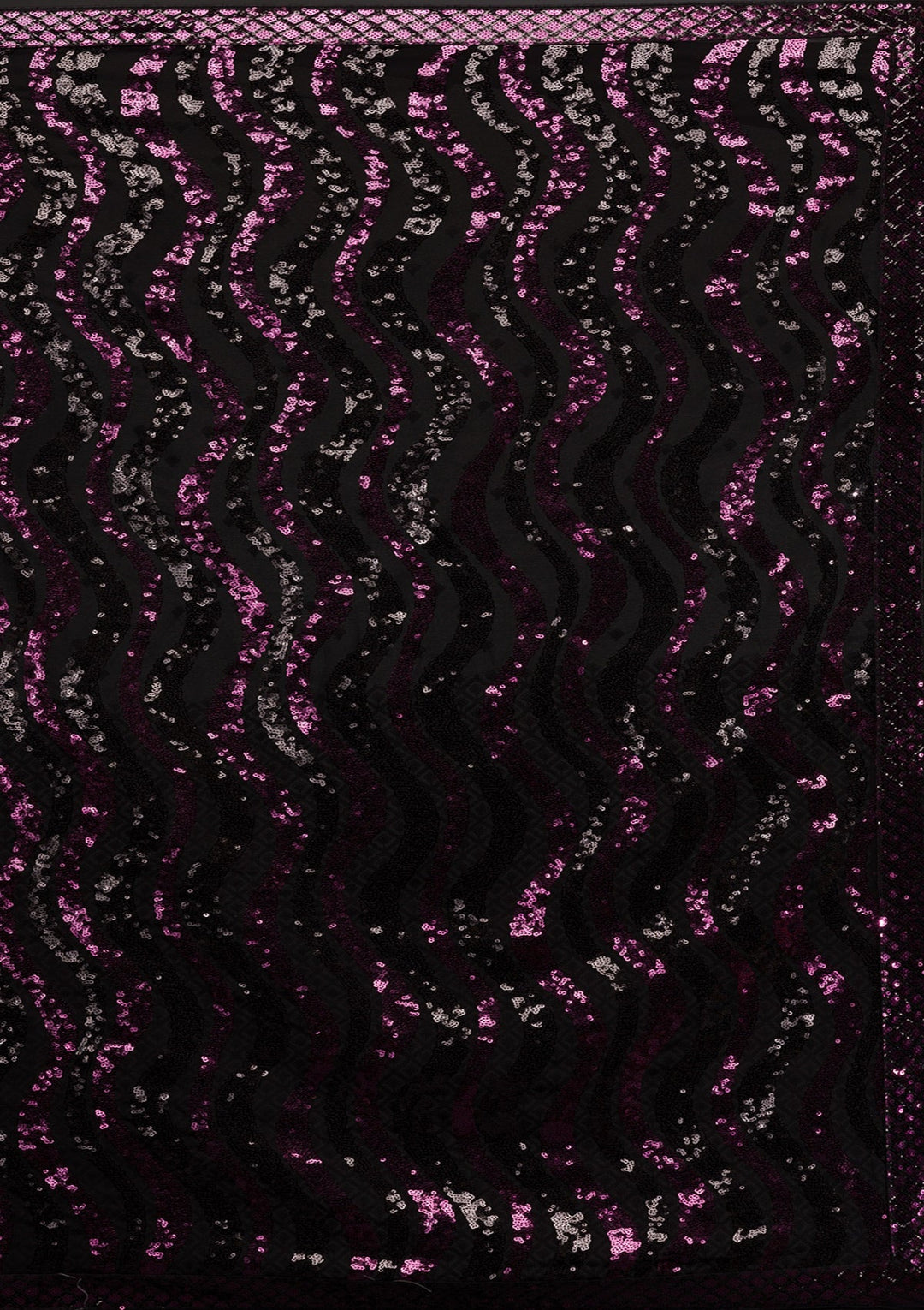 Black Sequins Georgette Saree-Koskii