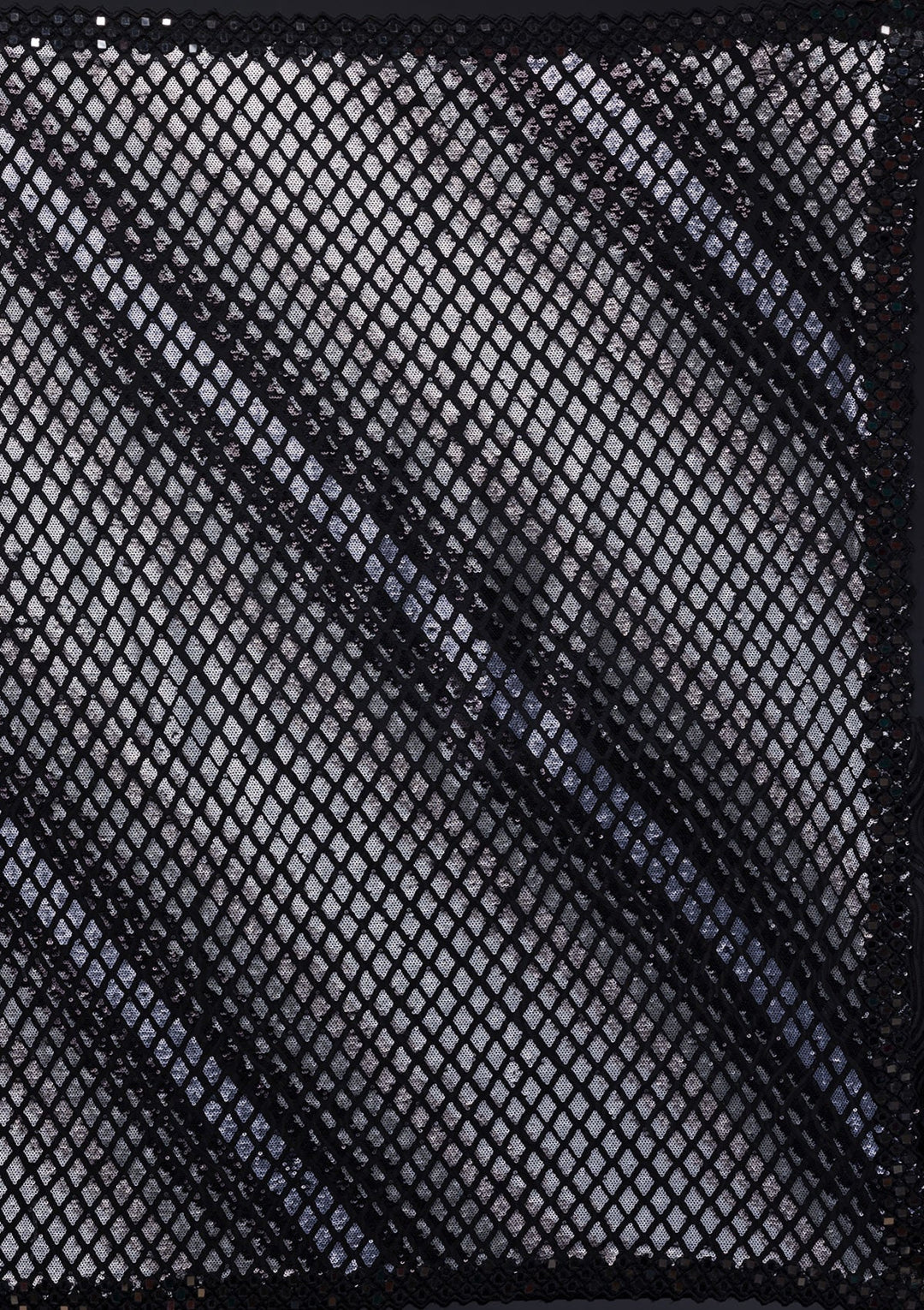 Black Sequins Georgette Saree-Koskii
