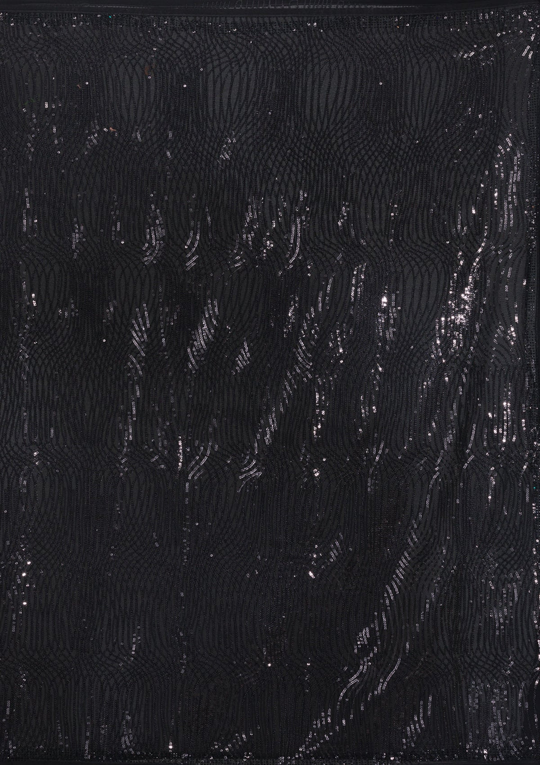 Black Sequins Georgette Saree-Koskii