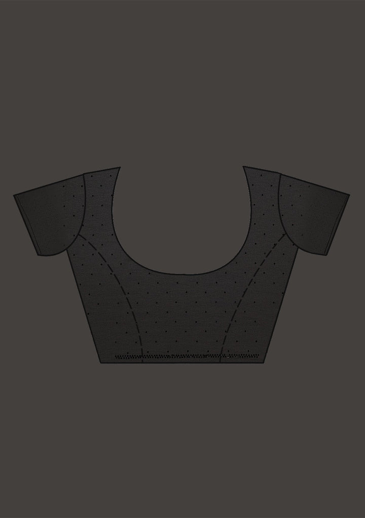 Black Stonework Georgette Saree-Koskii