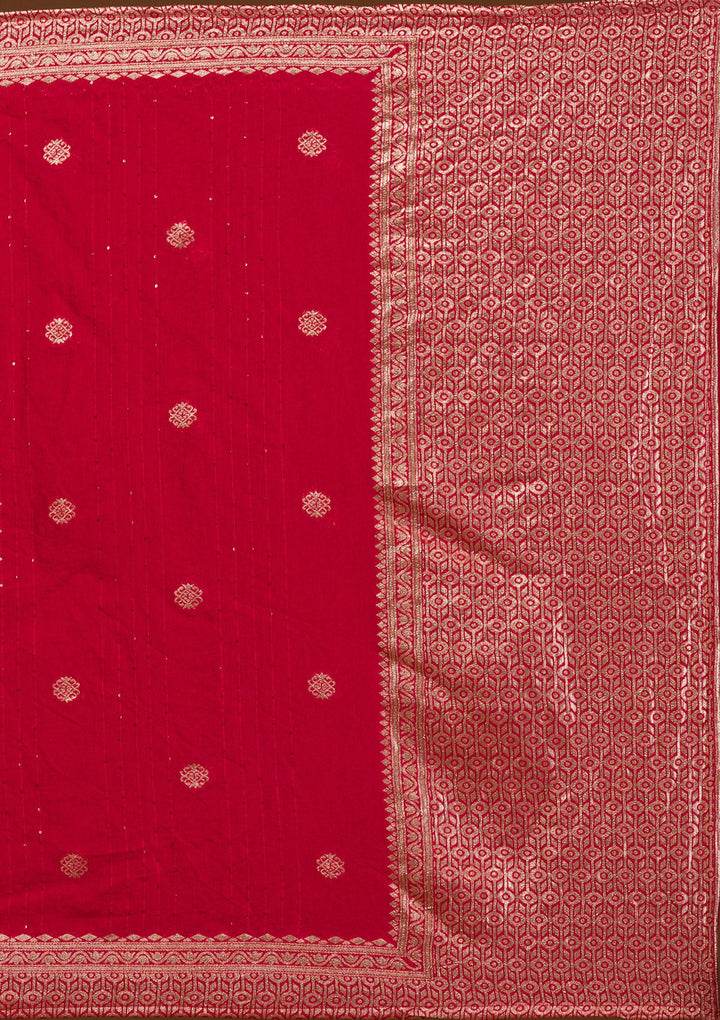 Black Threadwork Semi Crepe Readymade Salwar Suit-Koskii