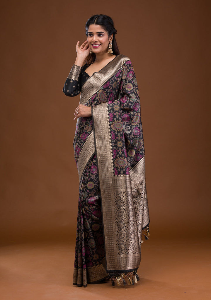 Sky Blue Chikankari Georgette Designer Saree-Koskii