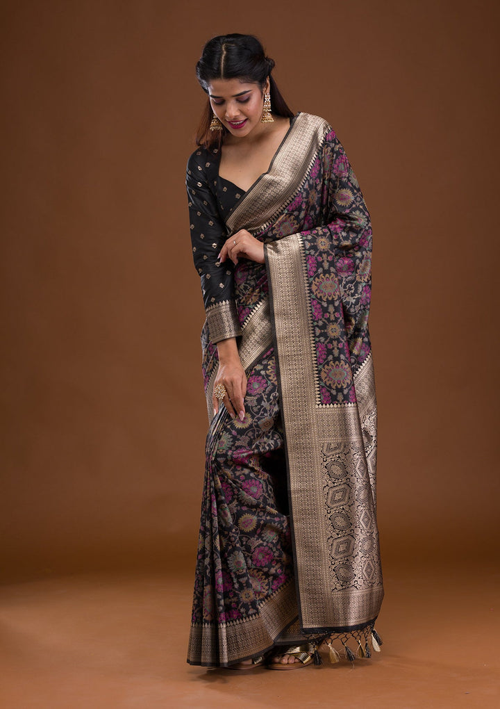 Sky Blue Chikankari Georgette Designer Saree-Koskii