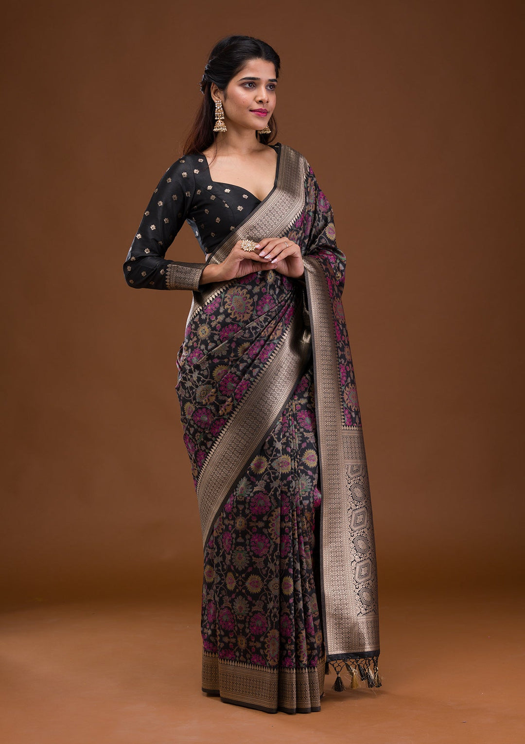 Sky Blue Chikankari Georgette Designer Saree-Koskii