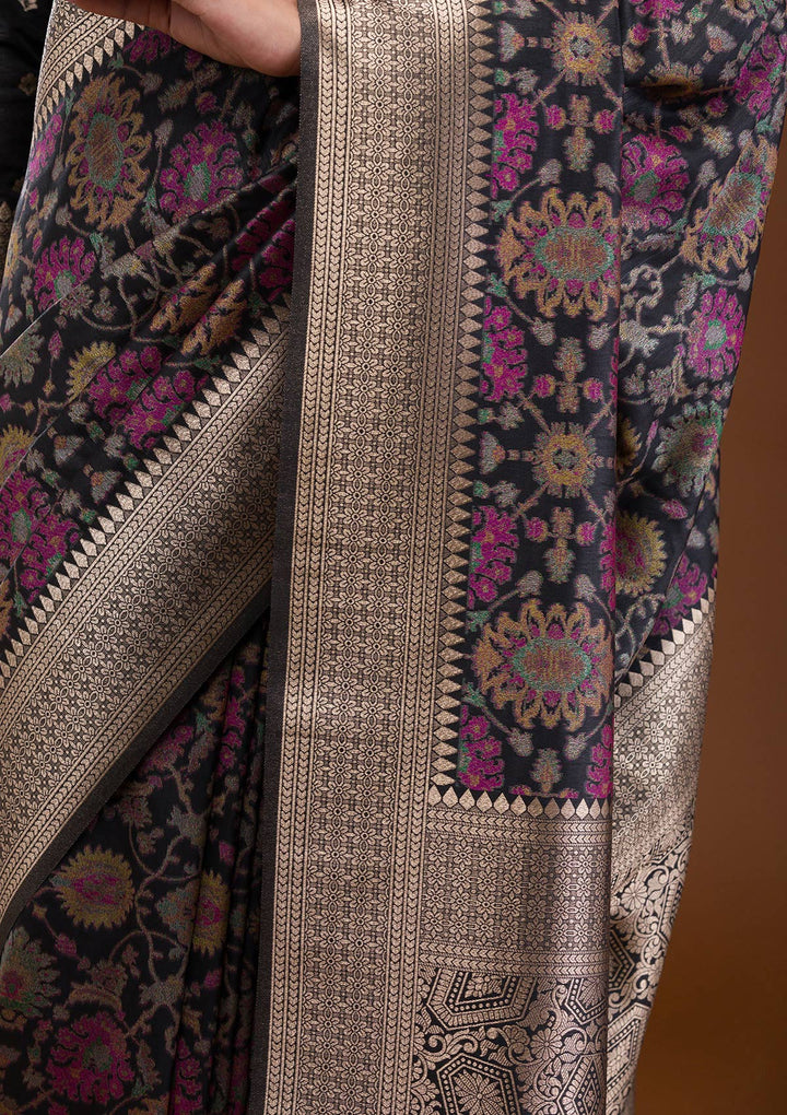 Sky Blue Chikankari Georgette Designer Saree-Koskii