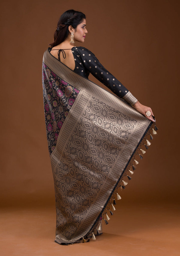 Sky Blue Chikankari Georgette Designer Saree-Koskii