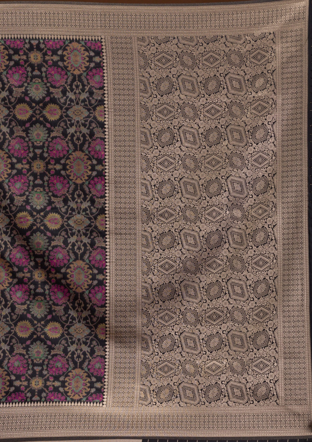 Peach Stonework Net Designer Saree-Koskii
